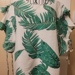 Alice Blue Caribbean Dream white Multi-Color Top